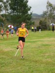 Dana at the NI cross country champs, 2002